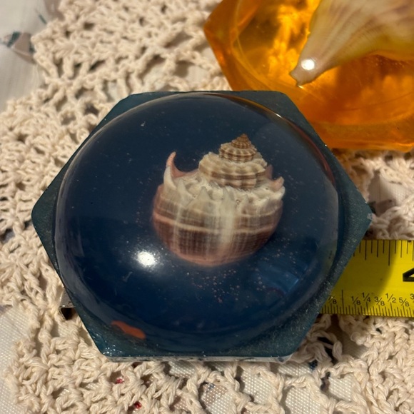 Vintage Seashells in Resin Paperweights - Picture 12 of 13